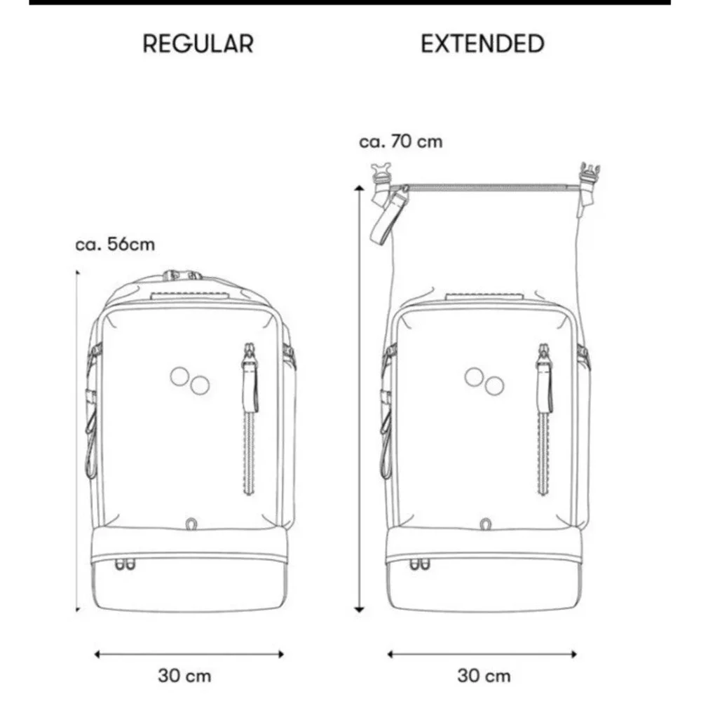 Pinqponq Komut BackPack Hiking Outdoors Travel Padded Fit 16